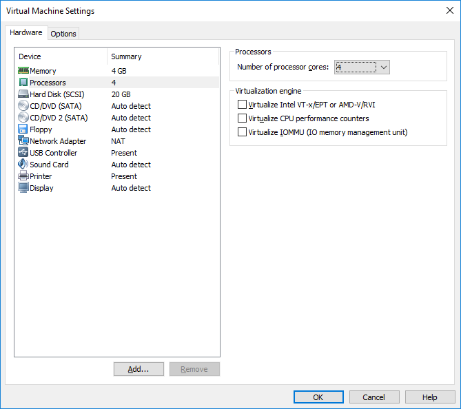 Configure Processors