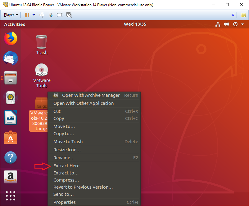 Install VMWare Tools