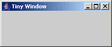 A very small window
